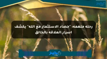رحلة ملهمة: “حصاد الاستثمار مع الله” يكشف أسرار العلاقة بالخالق